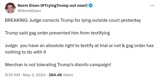 Screenshot-2024-05-04-4.47.54-PM Judge Puts Trump In His Place Over His Latest Whining Amid Ongoing Criminal Trial Corruption Donald Trump Politics Top Stories 